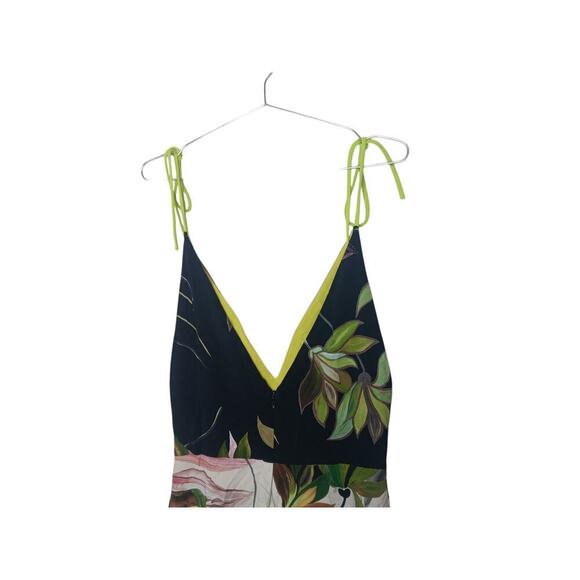 Christian Siriano  Hawaiian Print Tie Strap Dress SZ 10 Retail $1,200 - Picture 11 of 16